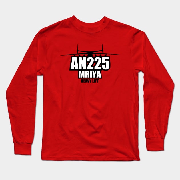 AN-225 Mriya Long Sleeve T-Shirt by TCP